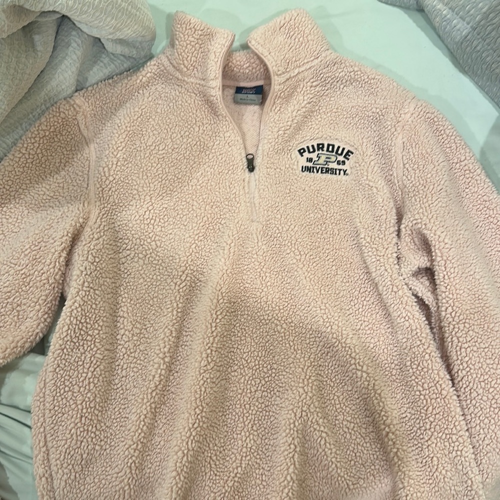 Purdue quarter zip fleece